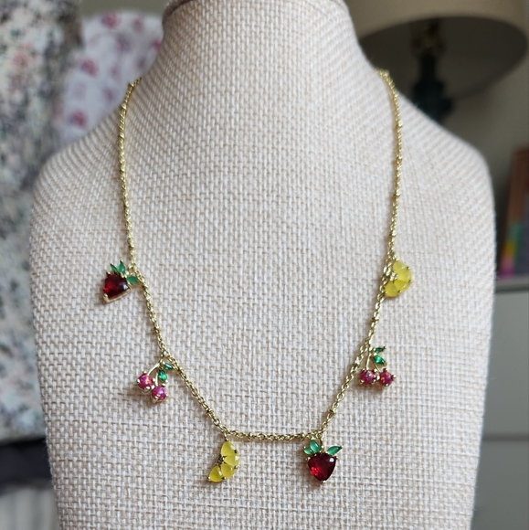 Kendra Scott Gold Fruit Strand Necklace - Picture 4 of 4